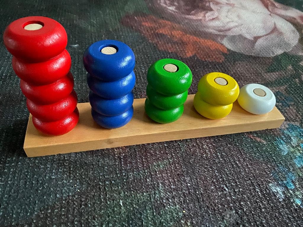 Nieuw houten stapelringen jan bibejan, Kinderen en Baby's, Speelgoed | Houten speelgoed, Ophalen of Verzenden, Nieuw, Overige typen