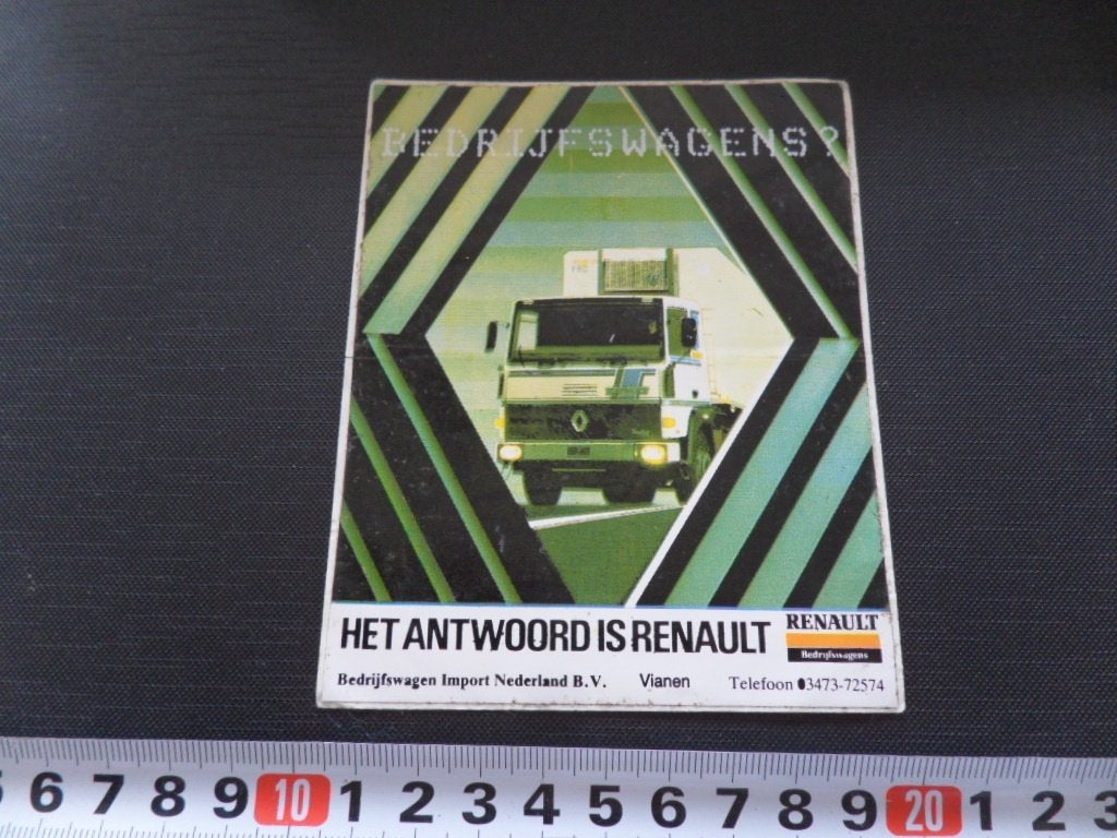 sticker bedrijfswagens? het antwoord is RENAULT *, Ophalen, Zo goed als nieuw