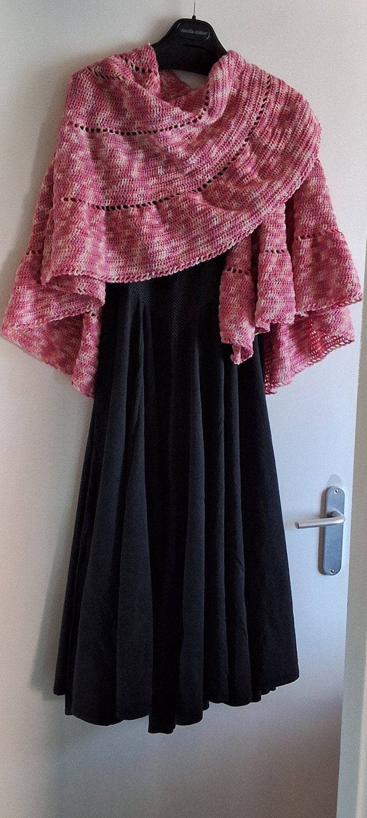 royale omslagdoek/stola, in cirkelvorm gehaakt, Kleding | Dames, Maat 46/48 (XL) of groter, Nieuw, Ophalen of Verzenden, Gehaakt