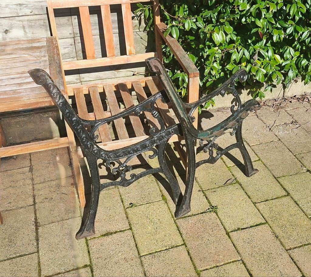 Gietijzeren frame voor tuinbank, Tuin en Terras, Ophalen, Gebruikt, Metaal