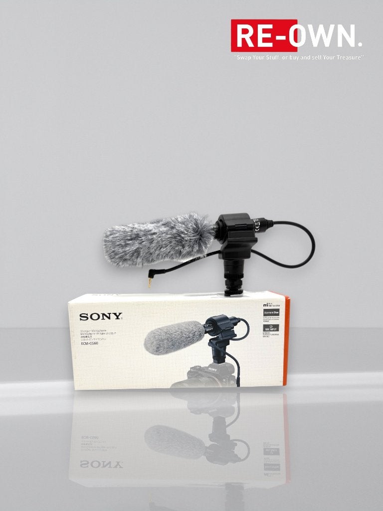 Sony ECM-CG60 Shotgun Microfoon (topstaat+garantie), Muziek en Instrumenten, Microfoons, ., Overige typen, Ophalen of Verzenden