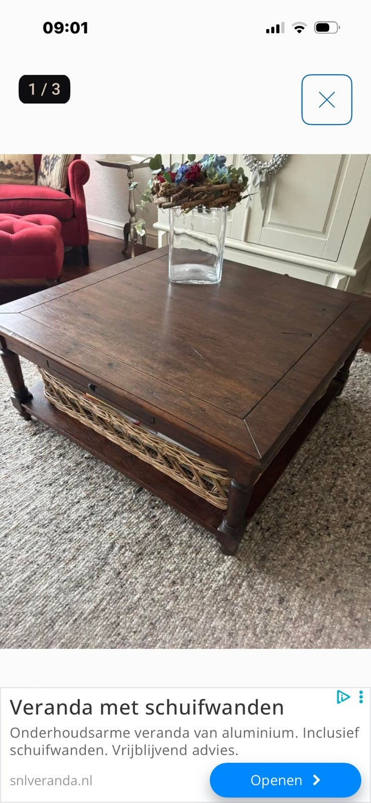 Leuke tafel, 100 tot 150 cm, Zo goed als nieuw, Minder dan 50 cm, Rechthoekig