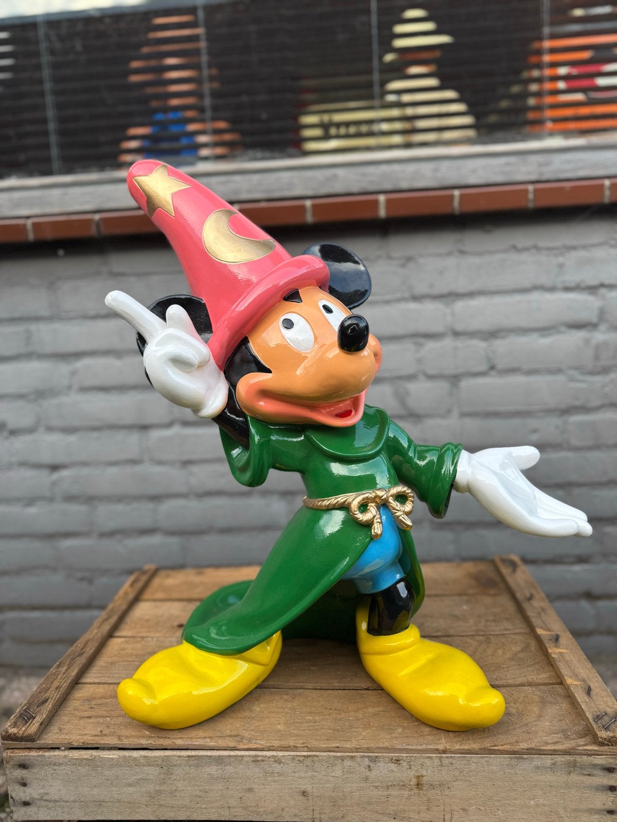Mickey Mouse Fantasia beeld - Grote Disney Figuur, Ophalen, Beeldje of Figuurtje, ., Zo goed als nieuw