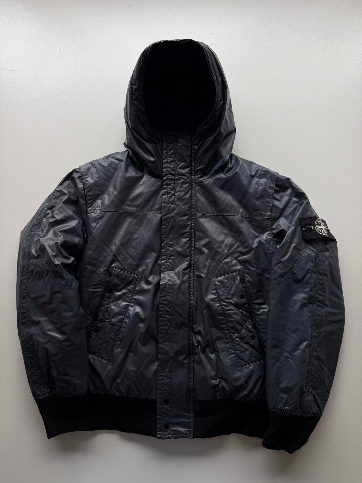 Stone Island Ice Jacket Down Jacket Zwart Maat s, Ophalen of Verzenden, Zo goed als nieuw, Maat 46 (S) of kleiner, Zwart
