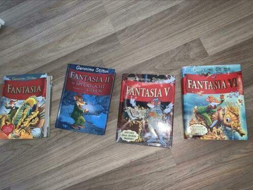 Fantasia gave boeken geranimo stilton delen 1 2 en 6, Verzenden, Gelezen, Fictie algemeen