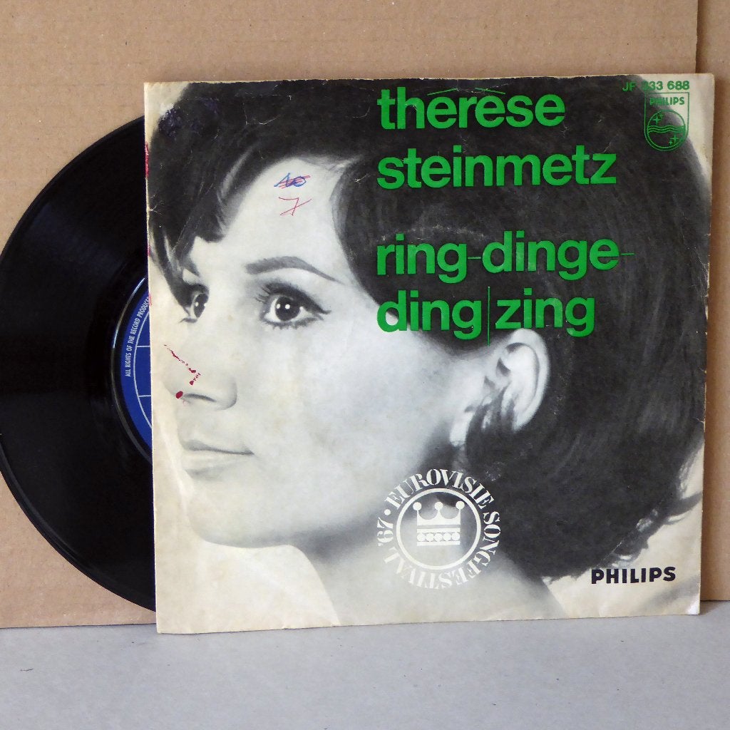 Thérèse Steinmetz - Ring-dinge-ding (Songfestival 1967), Gebruikt, 7 inch, Ophalen of Verzenden, Overige typen