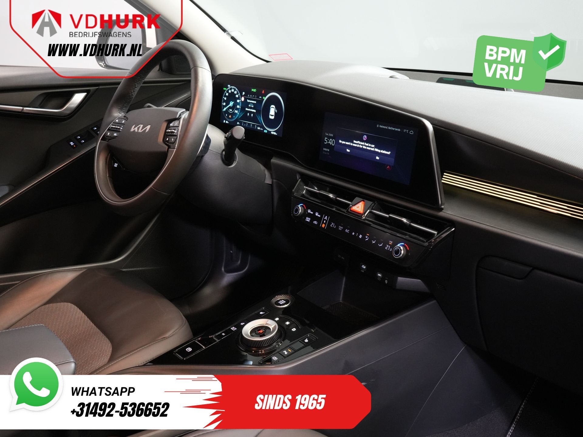 Kia Niro 1.6 GDi PHEV LED/ Adapt.Cruise/ Elek.Stoel/ Stoelve, Auto's, 8 kWh, Stof, Gebruikt, 135 min