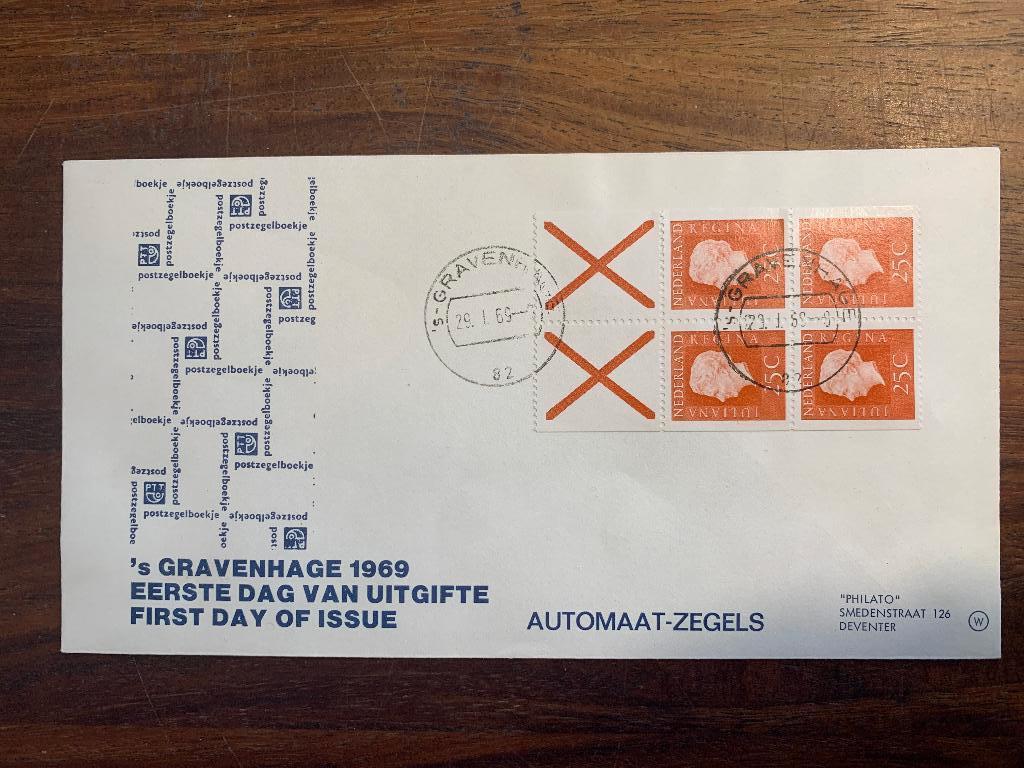 Nederland Philato FDC Boekje 9 Gewoon papier, Ophalen of Verzenden, Na 1940, Postfris
