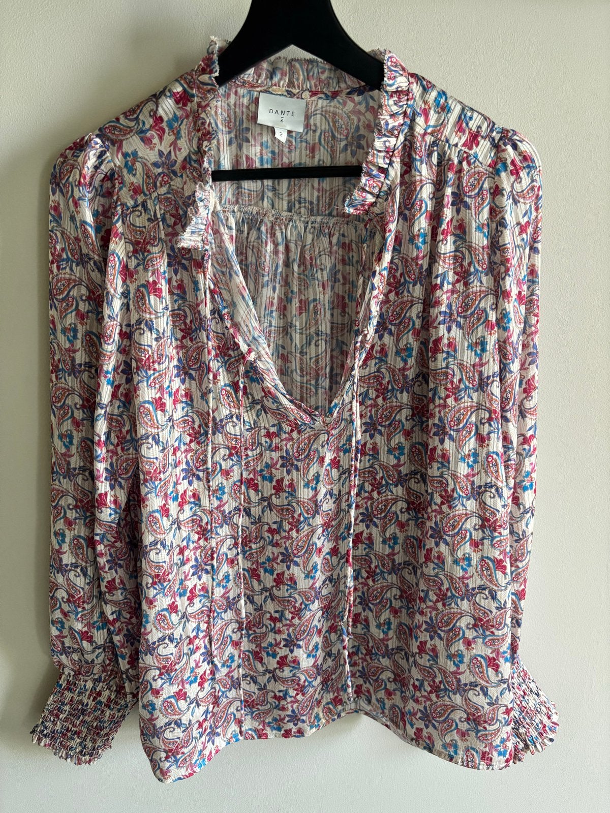 Dante 6 Paisley Blouse, Ophalen of Verzenden, Zo goed als nieuw, Maat 38/40 (M), Meerkleurig