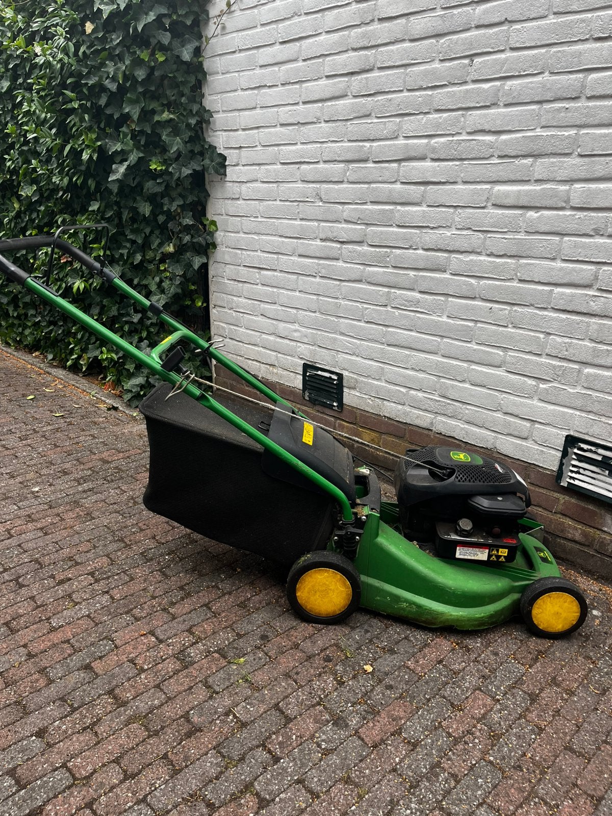 John Deere, grasmaaier op benzine, Turbostar R40, Ophalen, Cirkelmaaier, Gebruikt, Opvangbak