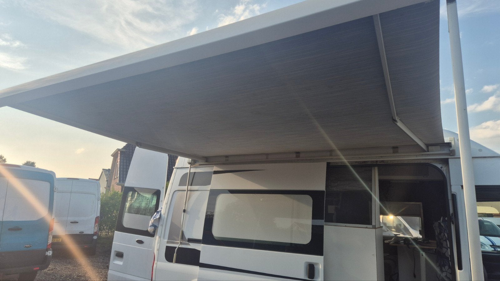 Thule Omnistor luifel voor camper of caravan Ford transit, Ophalen, Gebruikt, Thule