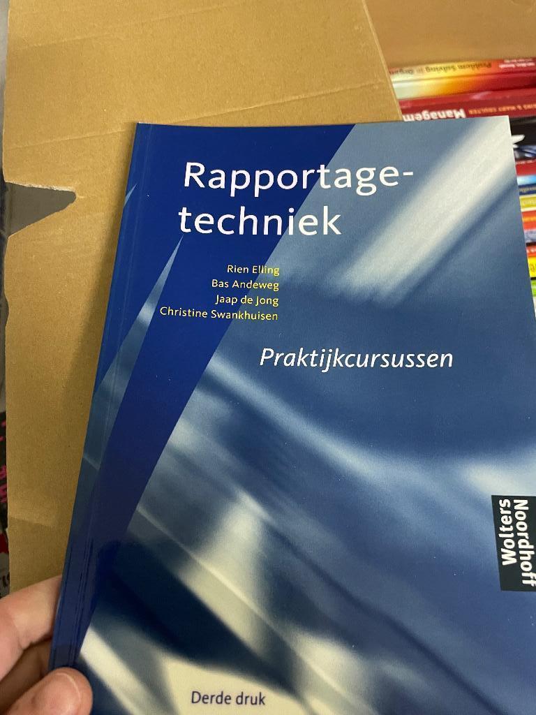 Rapportagetechniek, Boeken, Studieboeken en Cursussen, Ophalen of Verzenden, Beta, Zo goed als nieuw, HBO