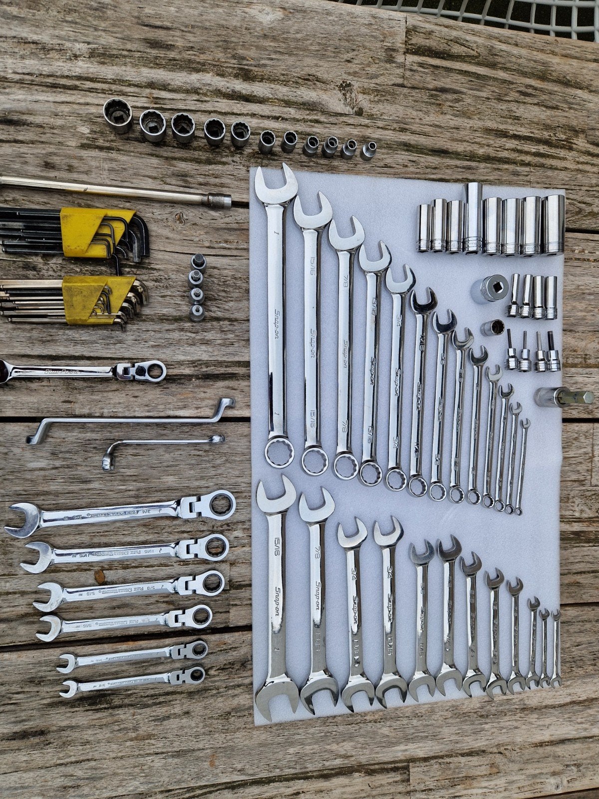 Grote set Snap-on, Stahlwille en Gear Wrench gereedschap INC, Ophalen, Gebruikt, Sleutel/ratel, Overige merken