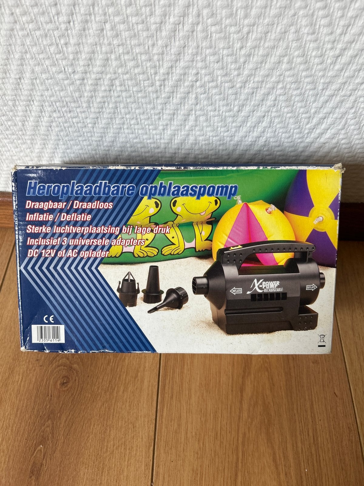 Heroplaadbare opblaaspomp - Draagbaar en Draadloos, Ophalen of Verzenden, Nieuw