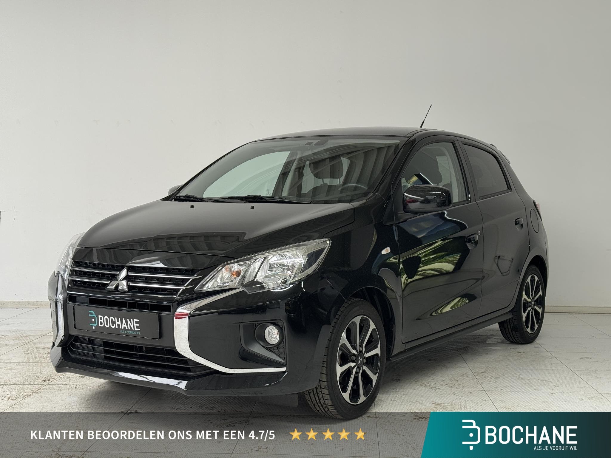 Mitsubishi Space Star 1.2 Instyle | Automaat | Achteruitrijc, Auto's, Mitsubishi, Stof, Gebruikt, Met garantie (alle), Zwart