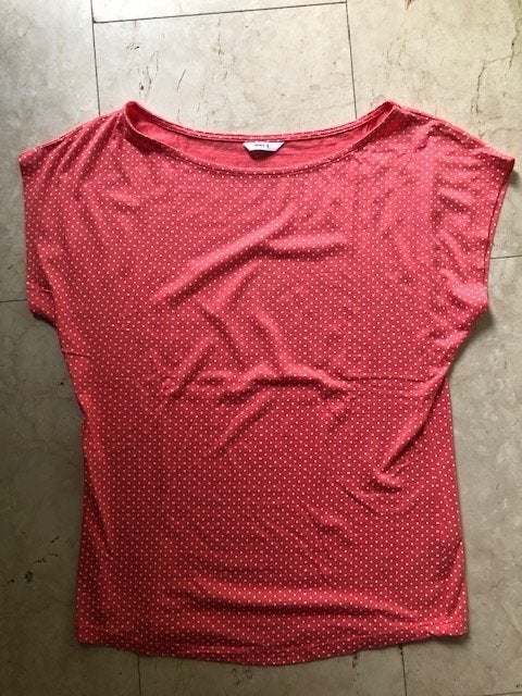 HEMA polkadot shirt maat S, Nieuw, Oranje, Ophalen of Verzenden, Korte mouw