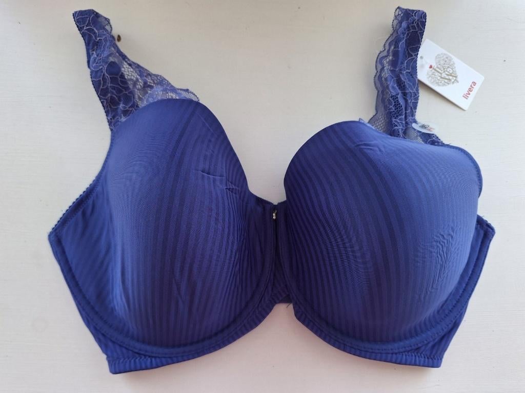 Livera nieuwe donker blauwe beugel BH, maat 85H H85, Kleding | Dames, Livera, Ophalen of Verzenden, Blauw, BH