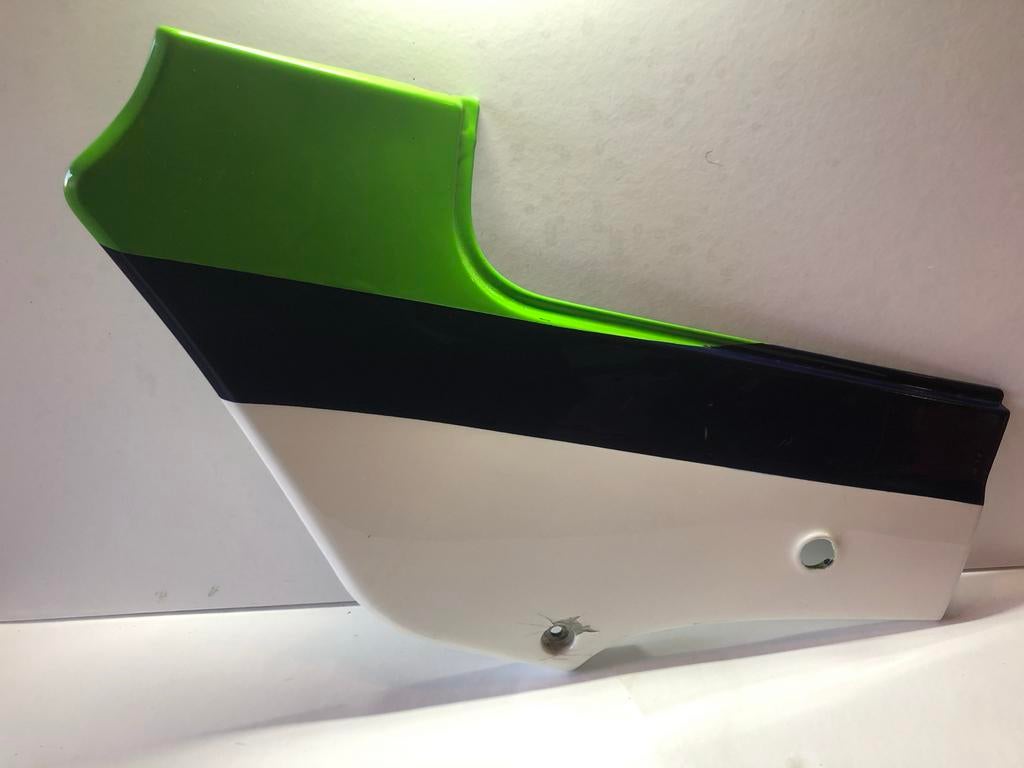Kawasaki GPZ 600R zijpaneel links groen/zwart/wit, Gebruikt, ., ., Gpz 600