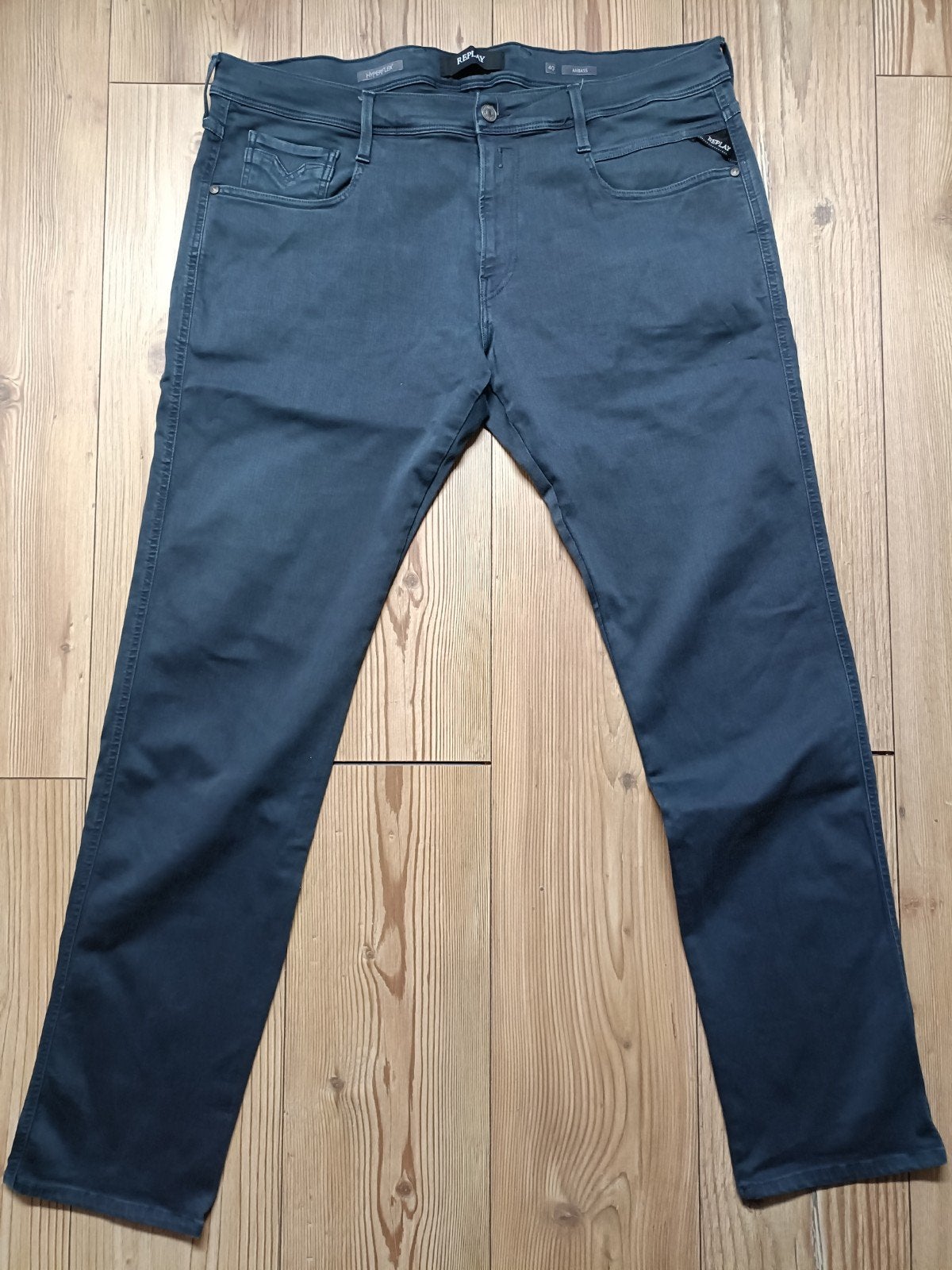 Replay anbass hyperflex maat 40-34, Ophalen of Verzenden, Zo goed als nieuw, Blauw, W33 - W34 (confectie 48/50)