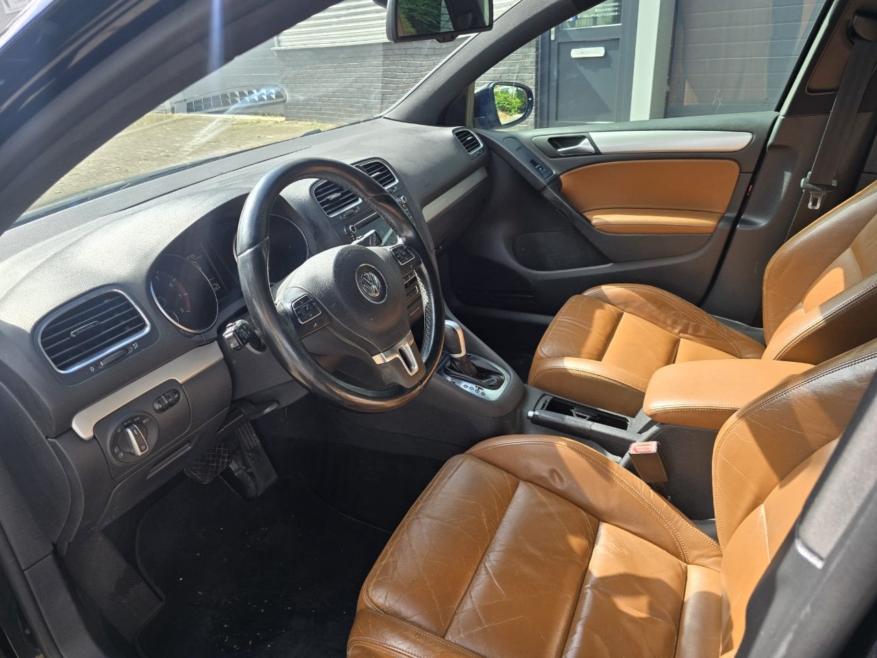 Volkswagen Golf 1.4 TSI R UITVOERING DSG LEER (bj 2009), Automaat, Gebruikt, Parkeersensor, Bedrijf