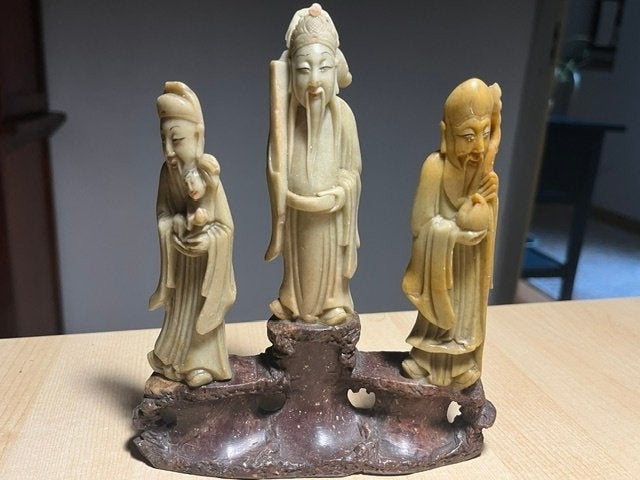 Te koop antieke Chinese Star gods (Sanxing) Lu, Fu & Shou, Ophalen of Verzenden