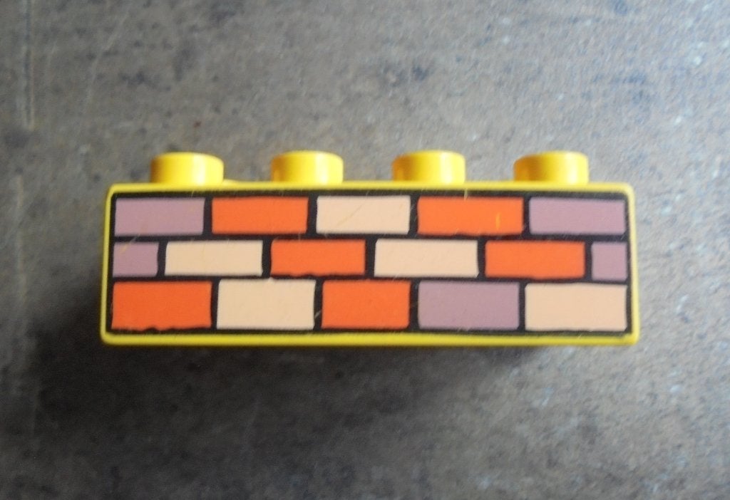 Lego Duplo Brick 2x4 (zie foto's) 4, Ophalen of Verzenden, Gebruikt, Losse stenen, Duplo