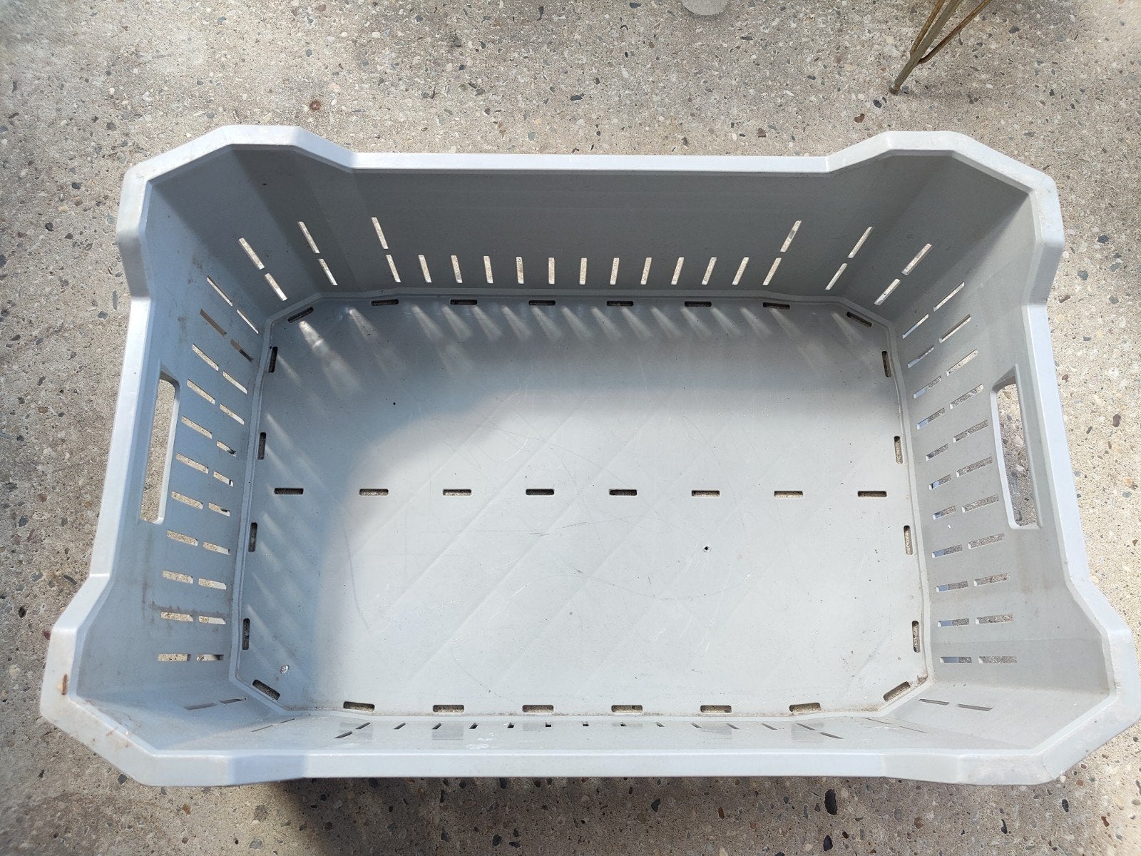 grijze plastic krat - Handig voor opslag en transport, Gebruikt, 40 tot 60 cm, 50 tot 75 cm, Minder dan 35 cm