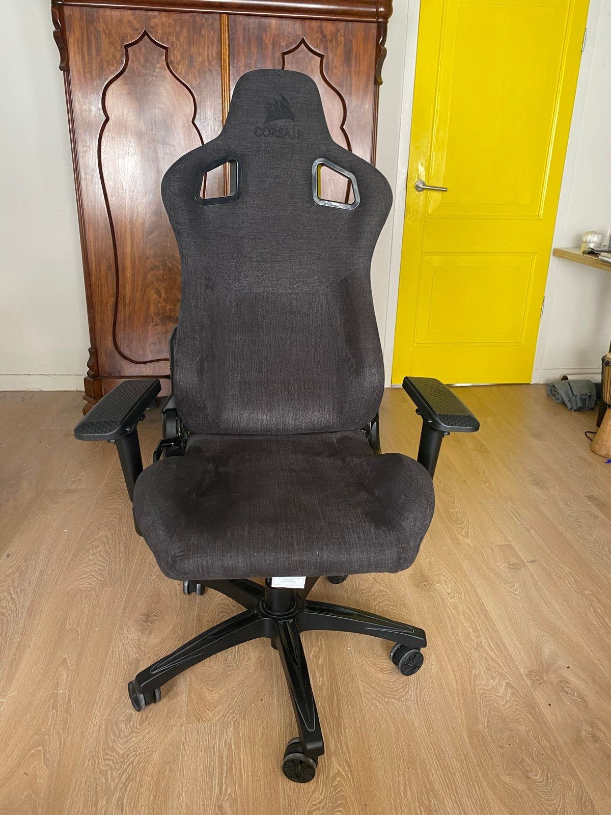 Corsair T3 Rush Gaming Stoel - Zo goed als nieuw, Ophalen, Zo goed als nieuw, Grijs, Bureaustoel