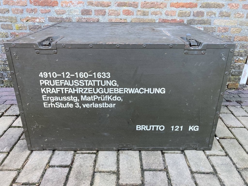 Legerkist in zware uitvoering in goede staat., Ophalen, Landmacht, Duitsland, Kist of Geocache