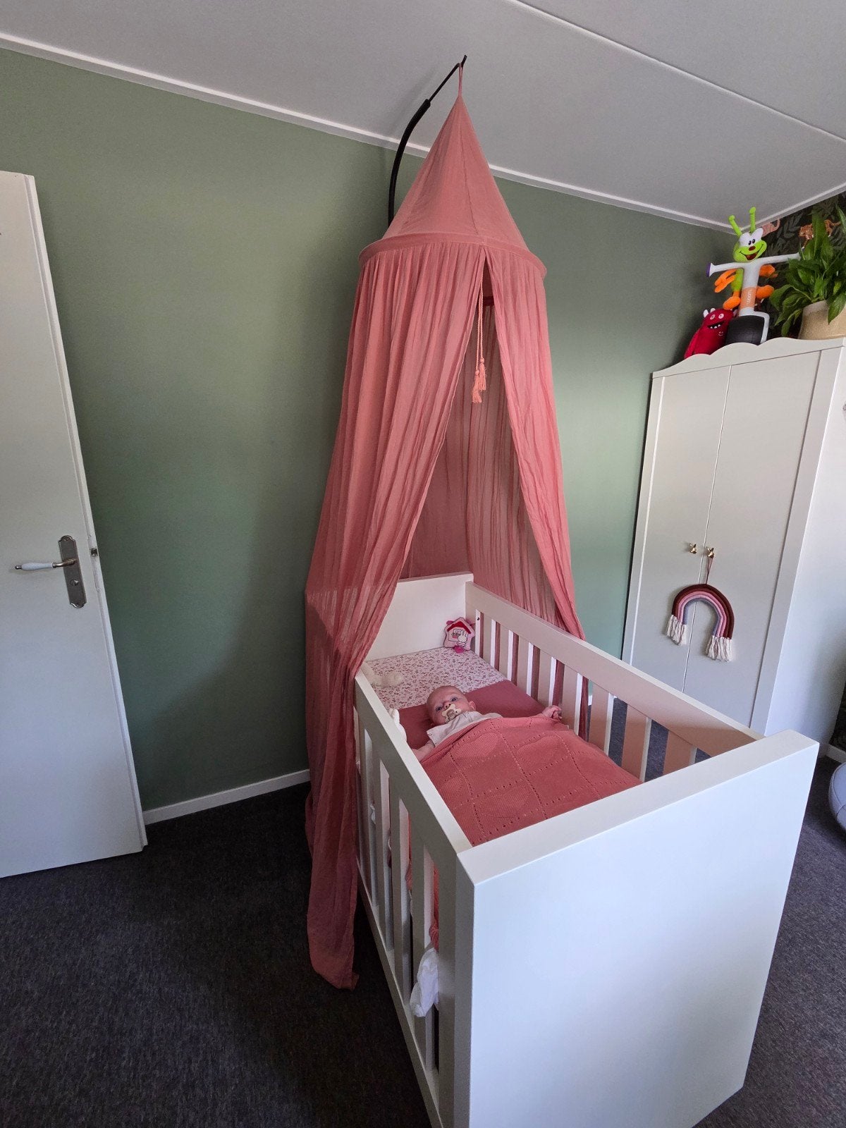 Little Dutch Hemeltje Klamboe Oud Roze, Ophalen, Zo goed als nieuw, Inclusief standaard, Klamboe