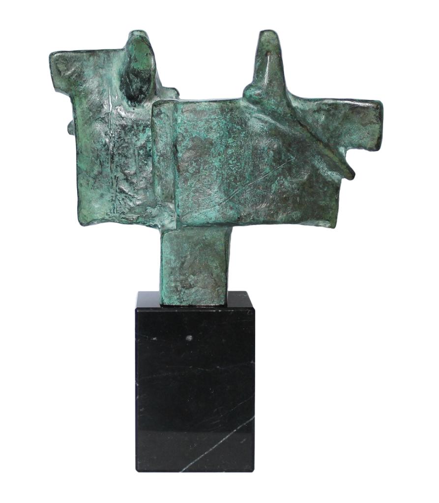 Eric Claus BRONS BEELD WACHTERS, Antiek en Kunst, Verzenden, Gepatineerd, Brons, Beeld