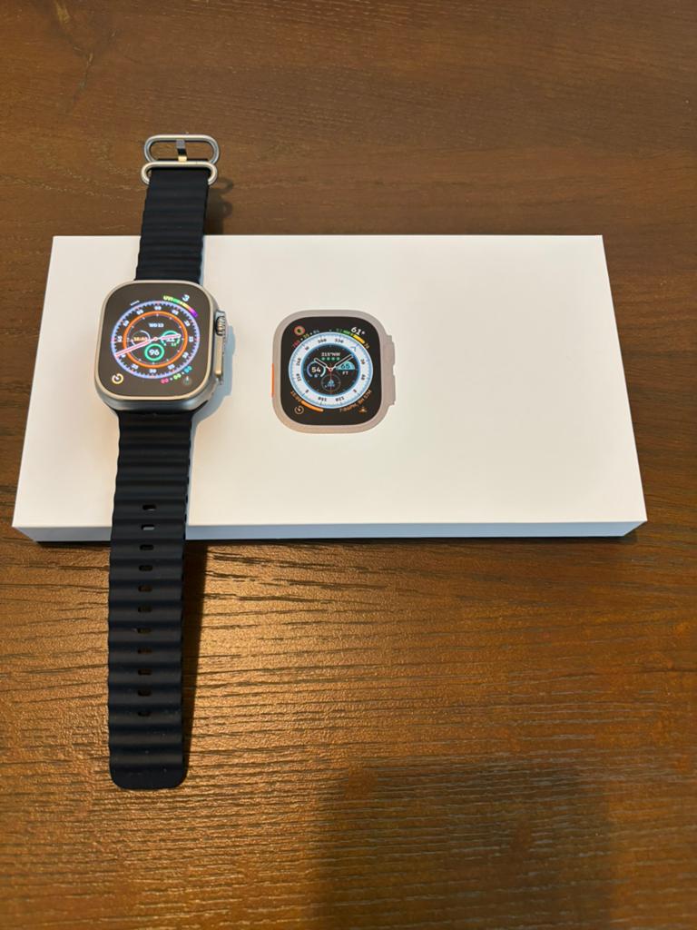 APPLE WATCH ULTRA 49 mm, Zwart, IOS, Ophalen of Verzenden, Zo goed als nieuw