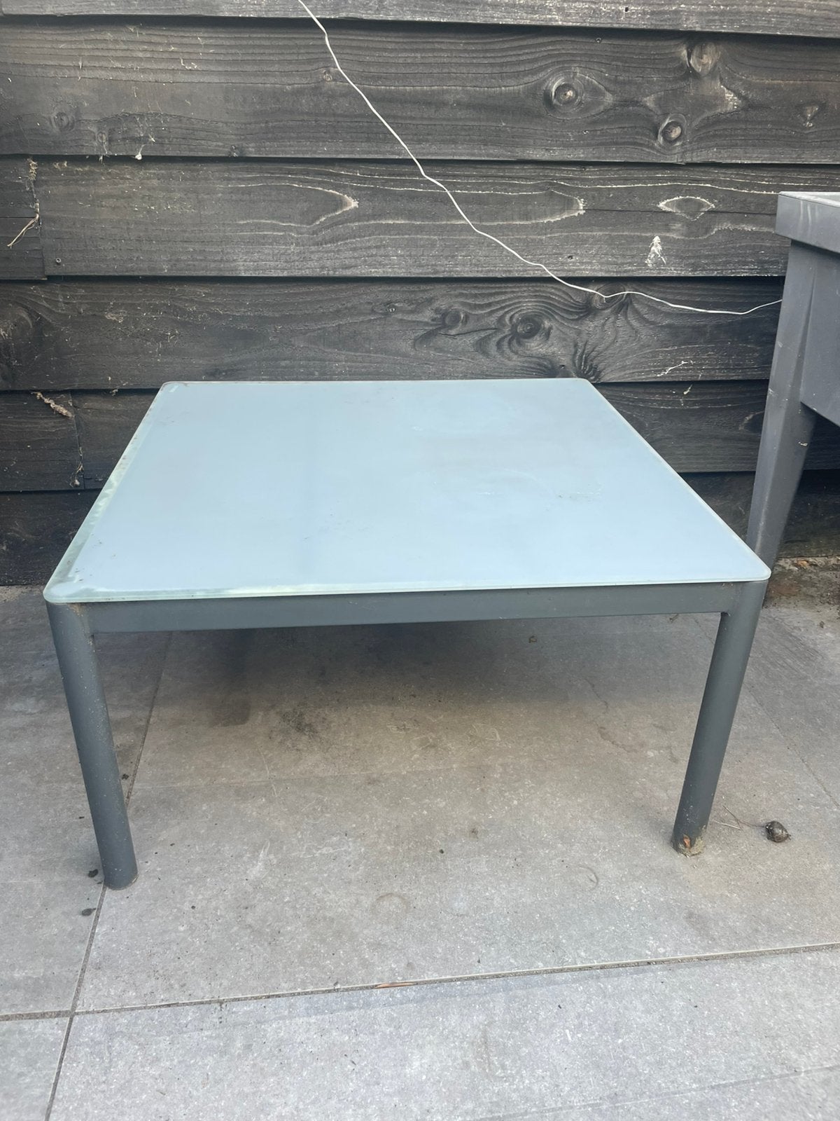 Tuintafel bijzet tafel, Ophalen, Gebruikt, Rechthoekig, Metaal