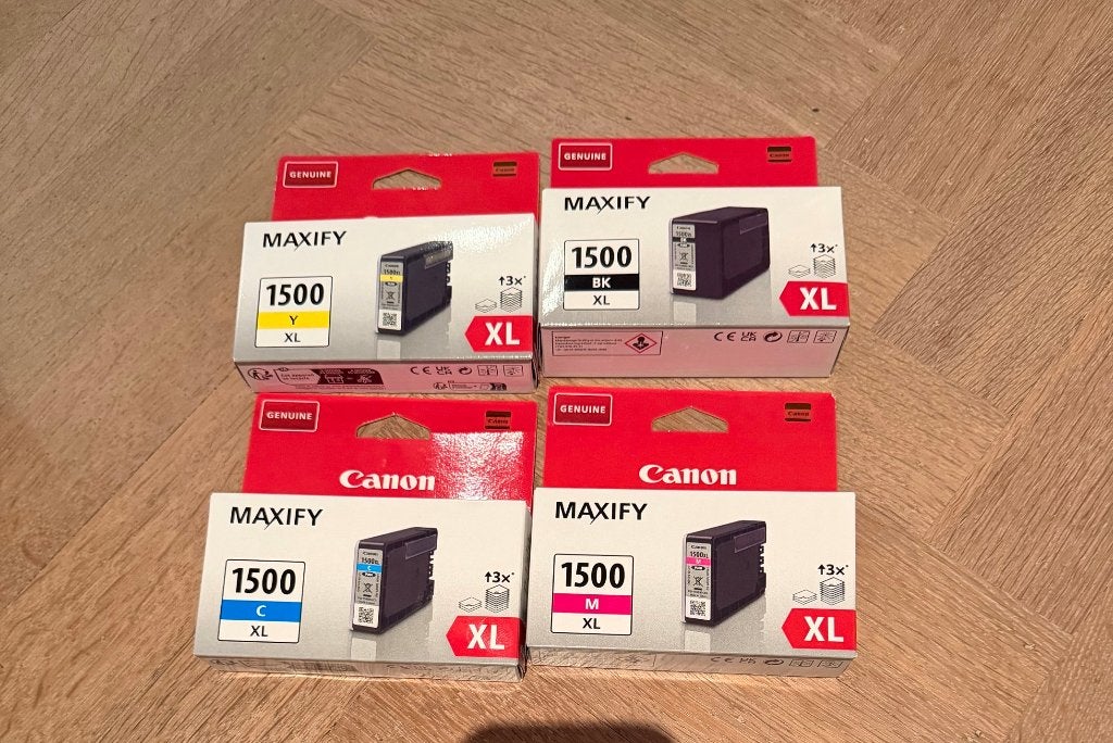 Canon MAXIFY PGI-1500XL originele inkt – 4 kleuren – nieuw, Ophalen of Verzenden, Nieuw, Cartridge, Canon
