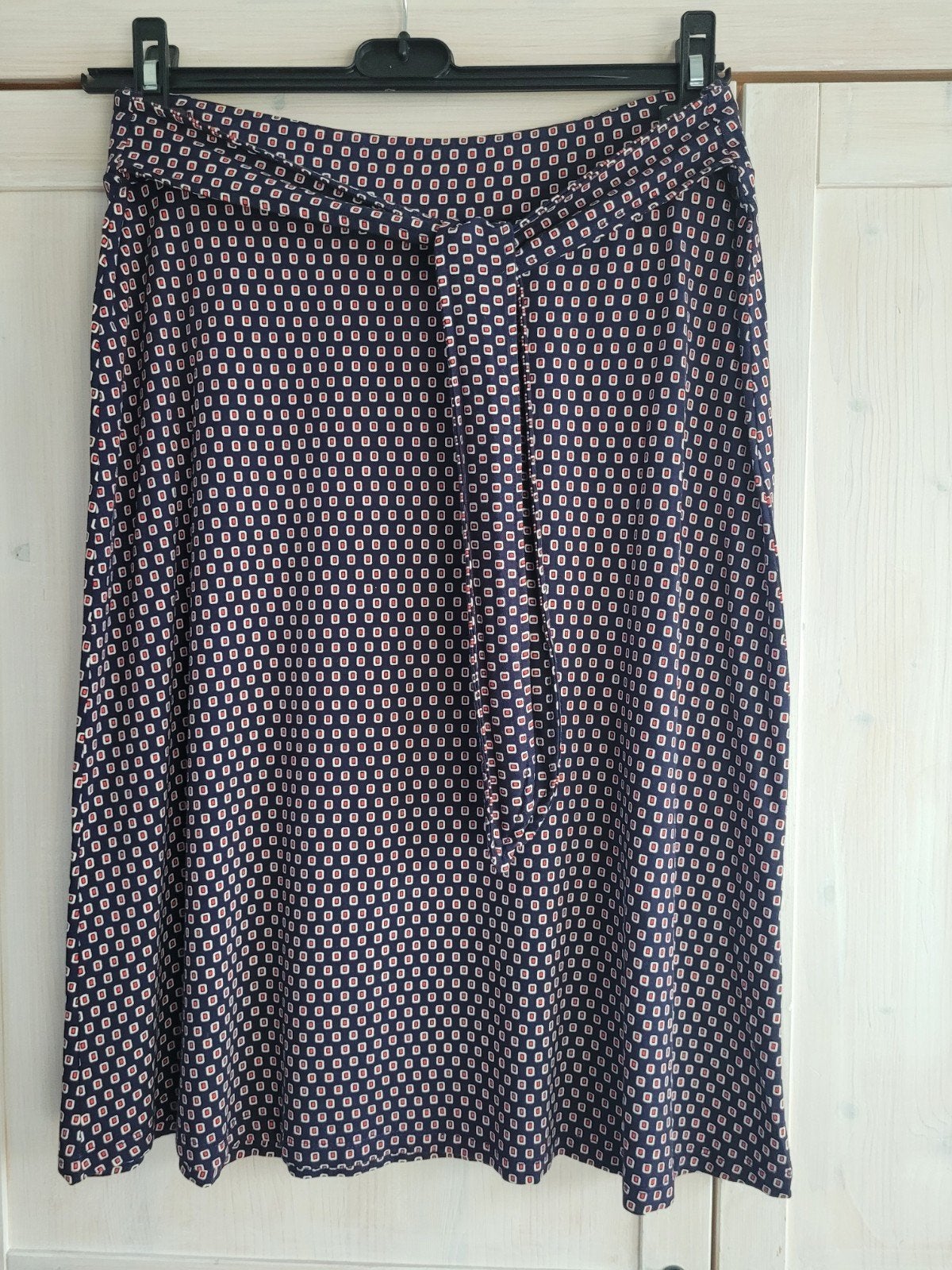 Rok King Louie blauw met patroontje. Maat L, Kleding | Dames, Blauw, Maat 42/44 (L), Ophalen of Verzenden, Zo goed als nieuw