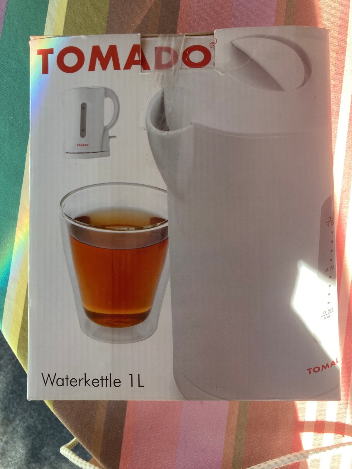 Tomado Waterkoker 1L - Nieuw in doos, Witgoed en Apparatuur, Waterkokers, 1 tot 2 liter, Ophalen of Verzenden, Nieuw, Draadloos