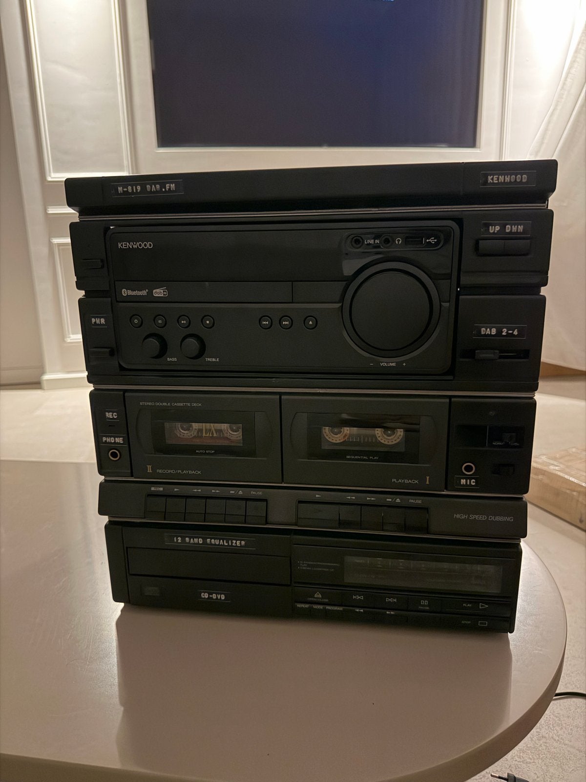 KENWOOD M-819 DAB COMPLETE SET - Microset met DAB+, Audio, Tv en Foto, Overige merken, Gebruikt, Cassettedeck, Ophalen of Verzenden