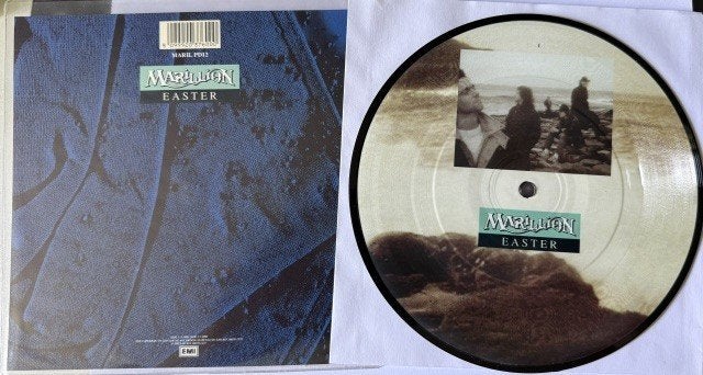 Marillion - Easter UK 7" picture disc + backing card, Cd's en Dvd's, Vinyl | Rock, Picture disc, Ophalen of Verzenden, Zo goed als nieuw