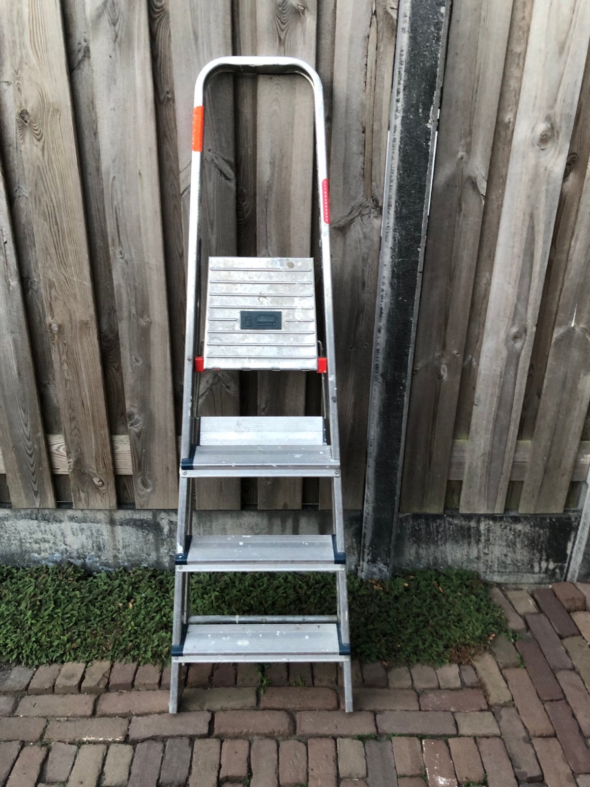 Altrex Double Decker D 804 Bordestrap 4 treden, Ophalen, Gebruikt, Trap, Minder dan 2 meter