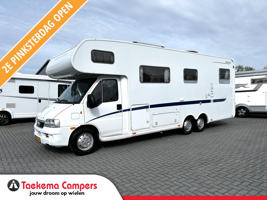 Dethleffs Globetrotter Esprit AlkoofDwarsbed/2005/8.3M/Airco, Caravans en Kamperen, Alkoof, Fiat, Bedrijf, Dethleffs