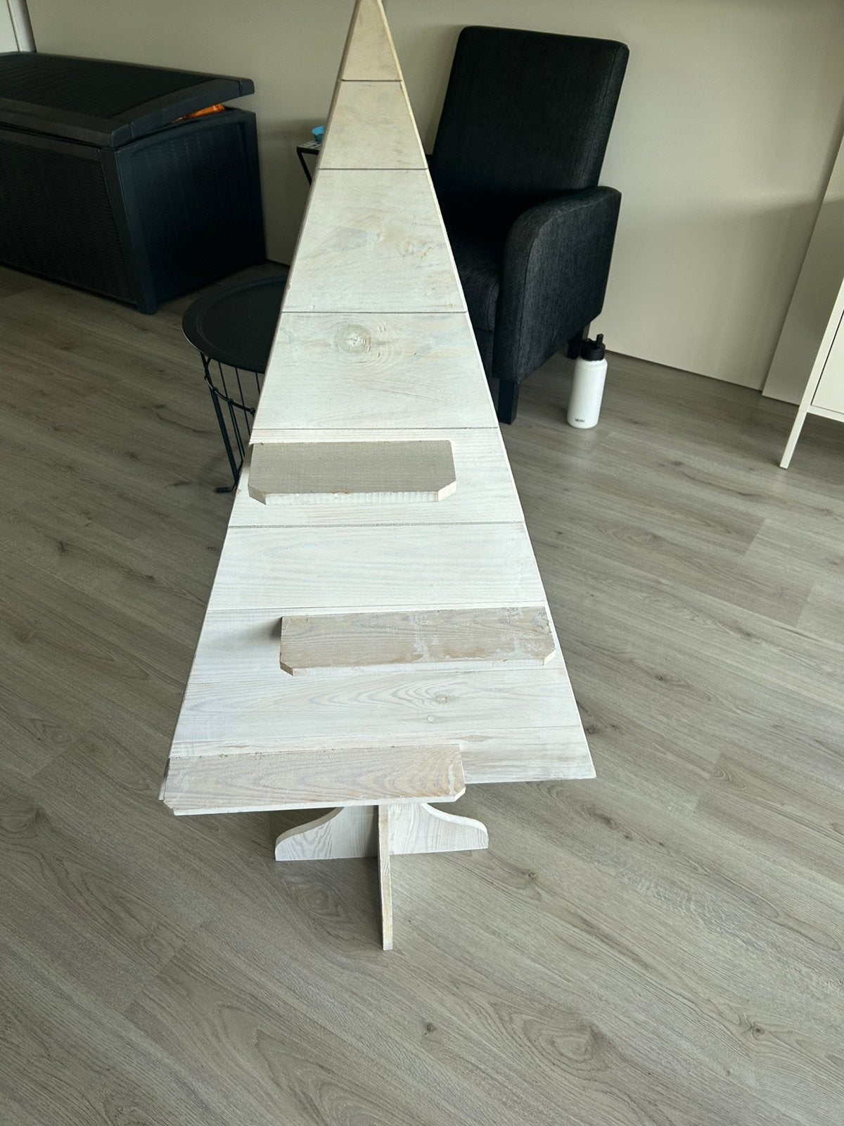 Houten kerstboom met plankjes, Ophalen, Zo goed als nieuw
