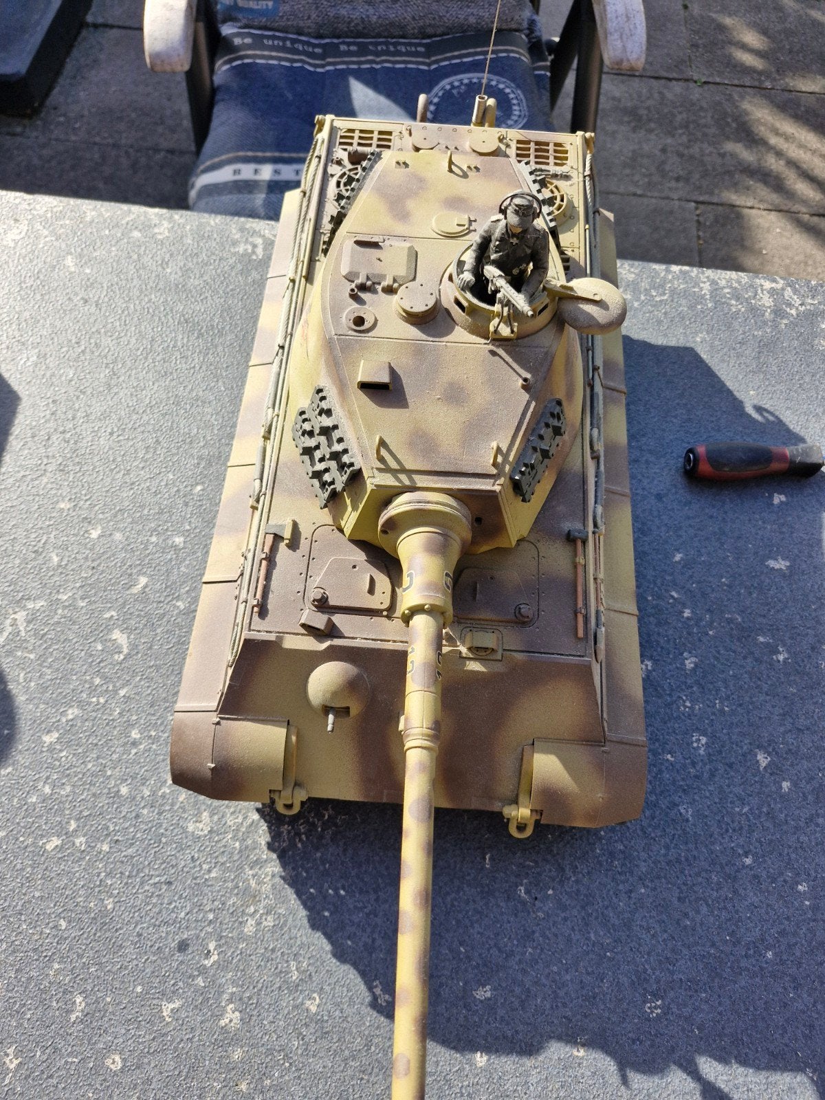 Tamiya Rc King Tiger, Hobby en Vrije tijd, Ophalen, Gebruikt