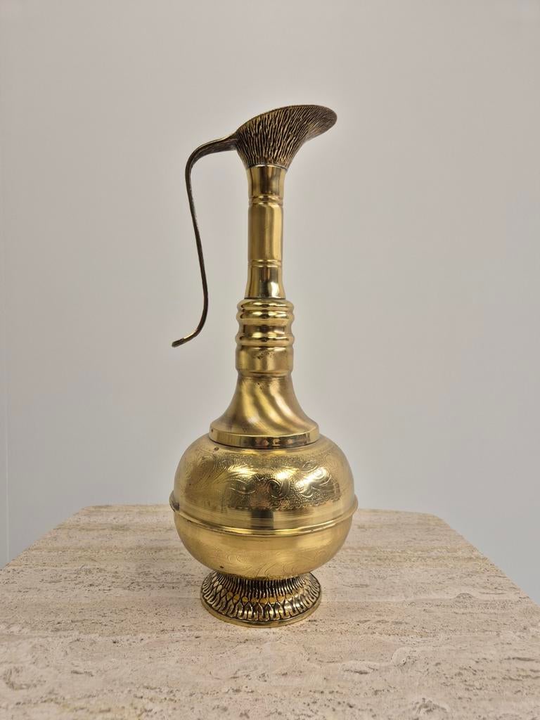 Mooie messing vaas / waterkan, Antiek en Kunst, Antiek | Koper en Brons, Ophalen of Verzenden