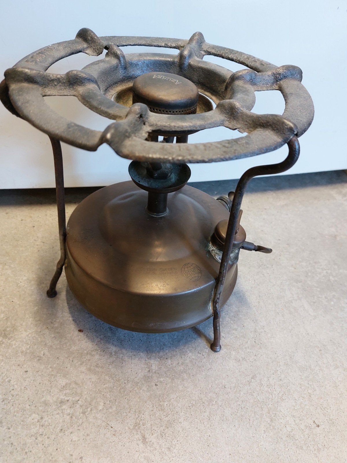 Vintage originele messing no5 s optimus brander petroleum, Antiek en Kunst, Ophalen of Verzenden