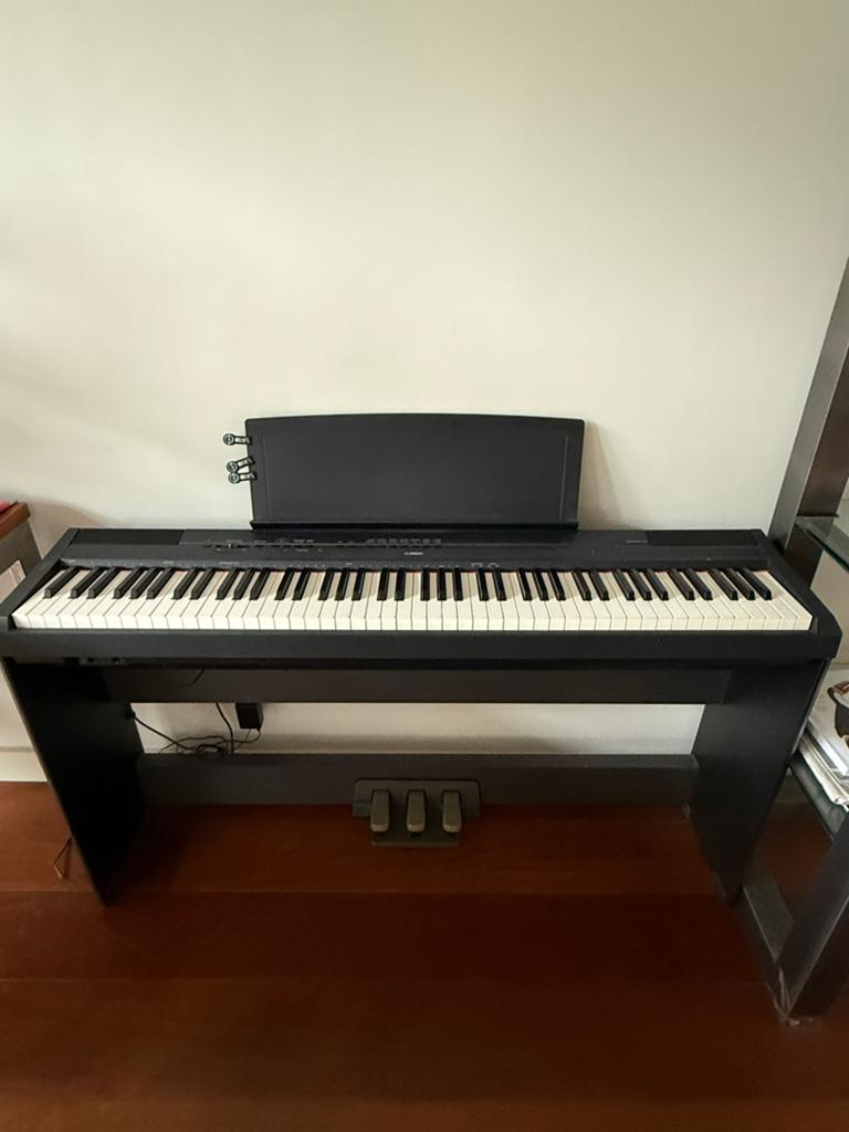 Mooi, weinig gebruikt Yamaha P 115 keyboard, Ophalen, Zo goed als nieuw, Zwart