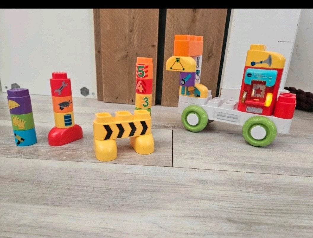 bla bla bla block vtech, Ophalen of Verzenden, Gebruikt, Speelset, Met geluid
