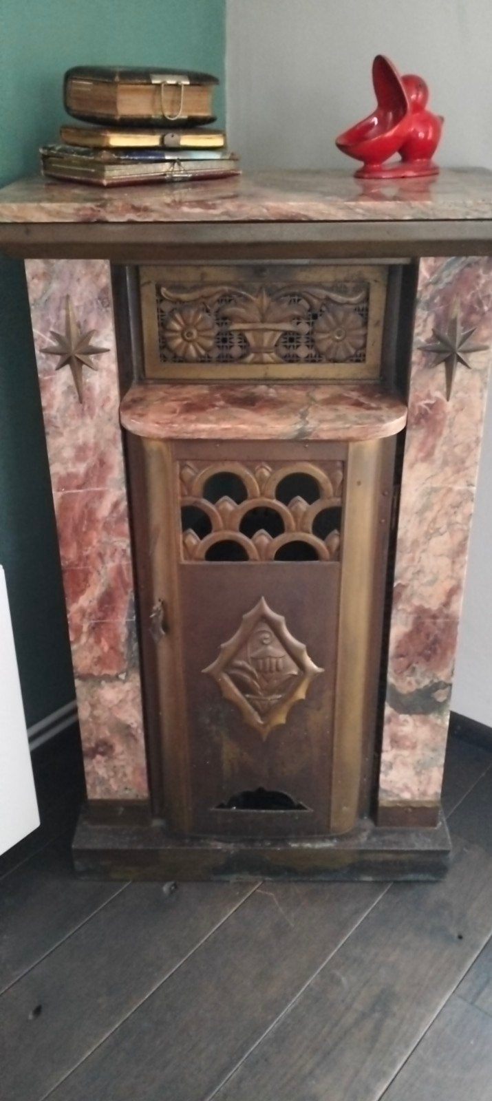 Antieke art deco haard ombouw, Ophalen