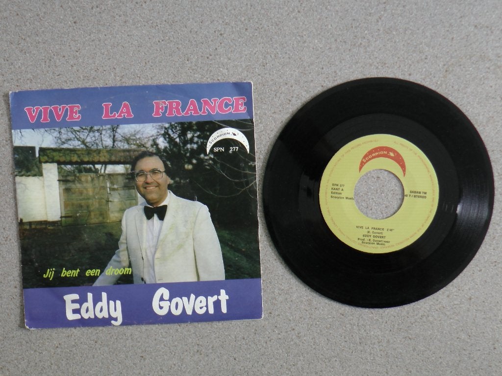 Eddy Govert- Vive la France VINYL SINGLE, Gebruikt, 7 inch, Pop, Fotohoes