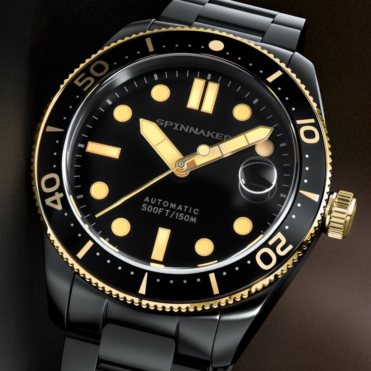 Nieuwe Spinnaker Croft Mid-Size Automatic Horloge, Overige merken, Staal, Staal, Polshorloge