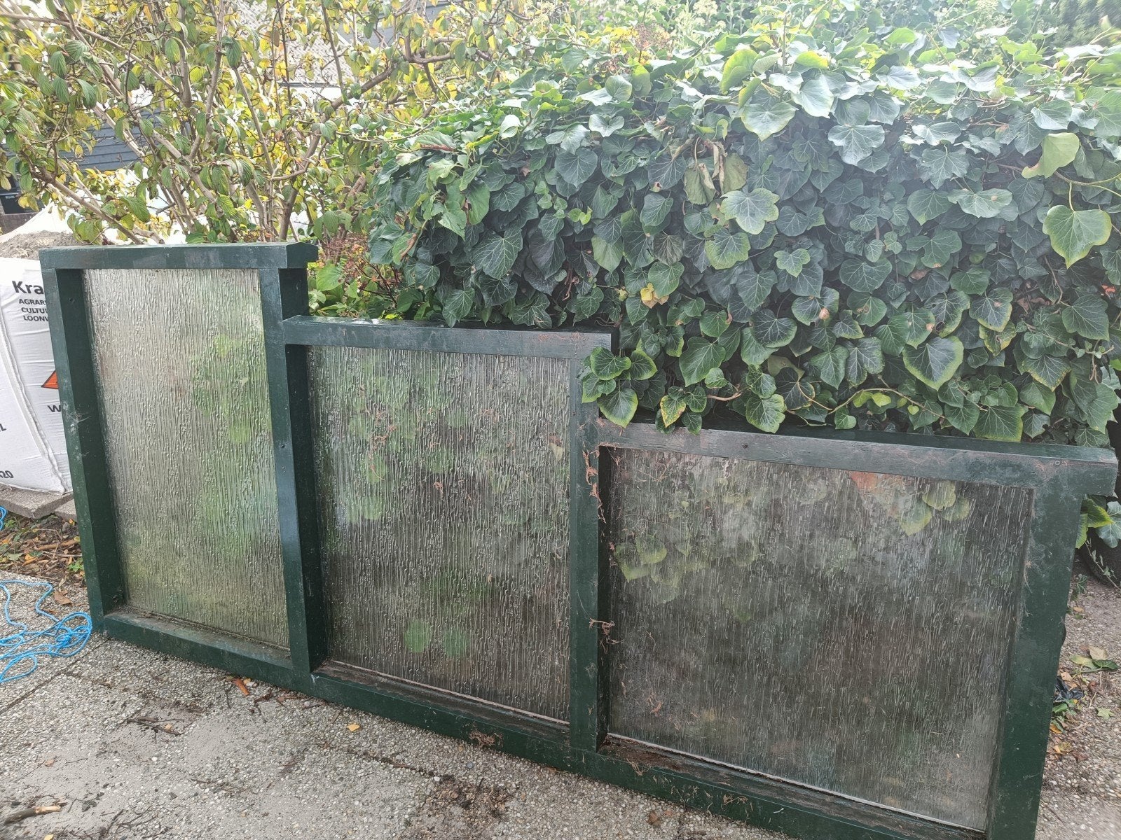 Tuinscherm 270 cm breed, diverse hoogtes, Ophalen, Gebruikt, 100 tot 150 cm, 200 cm of meer